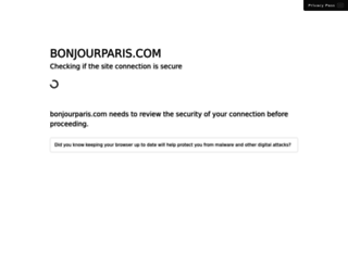 bonjourparis.com screenshot