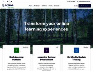 bonlinelearning.com.au screenshot