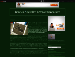 bonnesnouvellesenvironnementales.over-blog.com screenshot