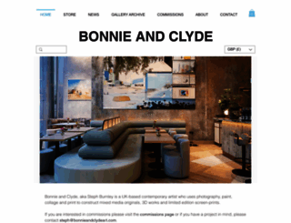 bonnieandclydeart.com screenshot