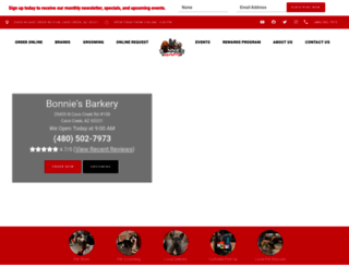 bonniesbarkery.com screenshot