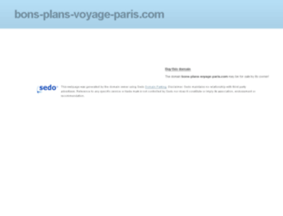 bons-plans-voyage-paris.com screenshot
