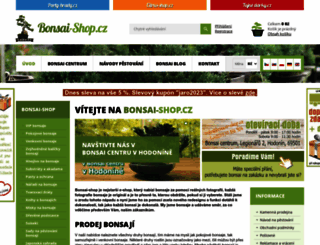 bonsai-shop.cz screenshot