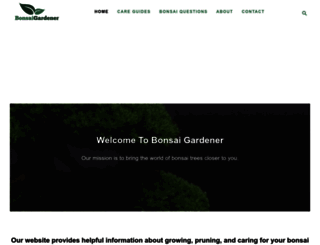 bonsaigardener.org screenshot