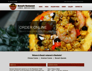 bonsaisrestaurant.com screenshot