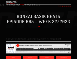 bonzaibasikbeats.com screenshot