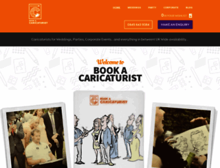 book-a-caricaturist.co.uk screenshot
