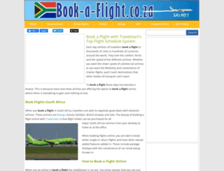 book-a-flight.co.za screenshot