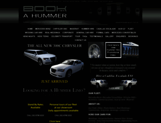 bookahummer.com.au screenshot