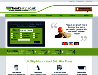 bookaskip.co.uk screenshot