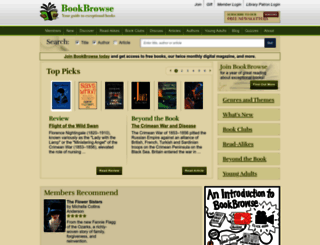bookbrowse.com screenshot