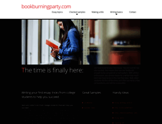 bookburningparty.com screenshot