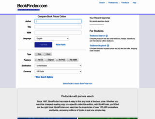bookfinder.com screenshot
