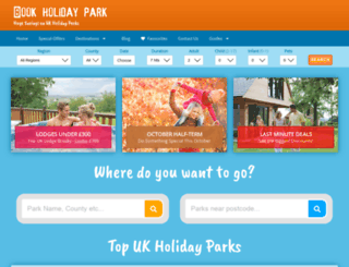 bookholidaypark.co.uk screenshot