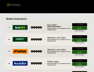 bookies.dk screenshot