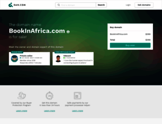 bookinafrica.com screenshot