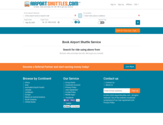 booking.airportshuttles.com screenshot