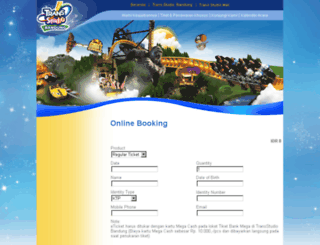booking.transstudioworld.com screenshot