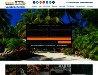 bookings.beachhomecostarica.com screenshot