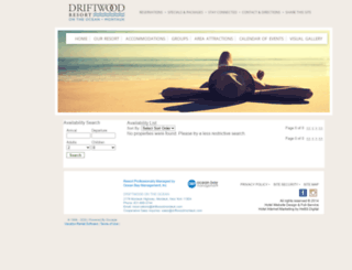 bookings.driftwoodmontauk.com screenshot