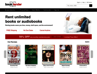 booklender.com screenshot