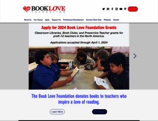 booklovefoundation.org screenshot