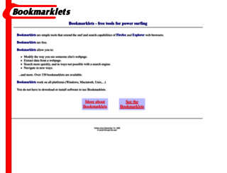 bookmarklets.com screenshot