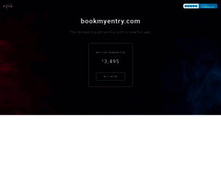 bookmyentry.com screenshot