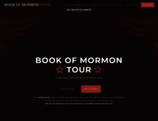 bookofmormontour.com screenshot