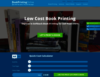 bookprintingonline.co.uk screenshot