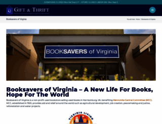 booksaversofvirginia.org screenshot