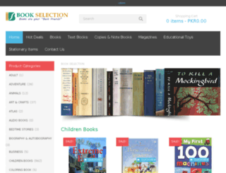bookselection.com.pk screenshot
