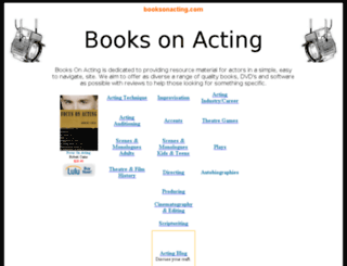 booksonacting.com screenshot