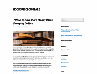 bookspricecompare.wordpress.com screenshot