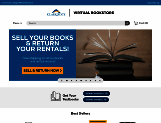 bookstore.clarkstate.edu screenshot