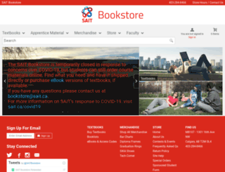 bookstore.sait.ca screenshot