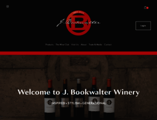bookwalterwines.com screenshot