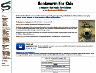 bookworm4kids.com screenshot