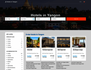 bookyangonhotels.com screenshot