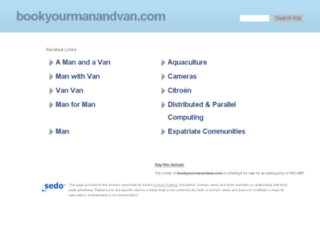 bookyourmanandvan.com screenshot