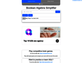 boolean-algebra.com screenshot
