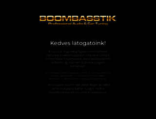 boombasstik.hu screenshot