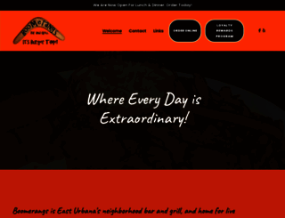 boomerangsbarandgrill.com screenshot