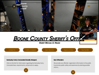 boonecountykysheriff.com screenshot