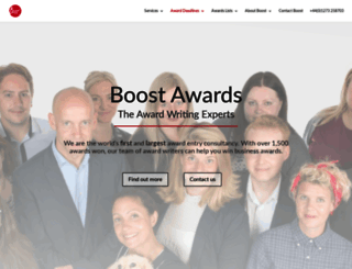 boost-awards.co.uk screenshot