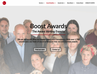 boost-awards.com screenshot