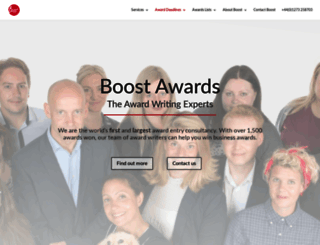boost-awards.ie screenshot