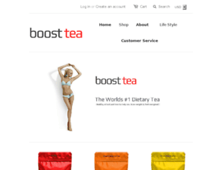 boost-tea.com screenshot