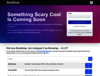 boostrap.com screenshot