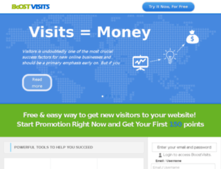 boostvisits.net screenshot